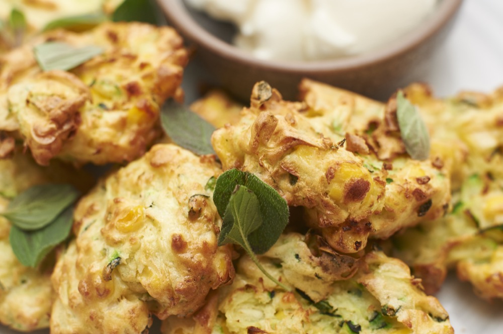 Air Fryer Zucchini Sweetcorn And Haloumi Fritters Nicholas Duell © 2020 Blog Dsc 0616